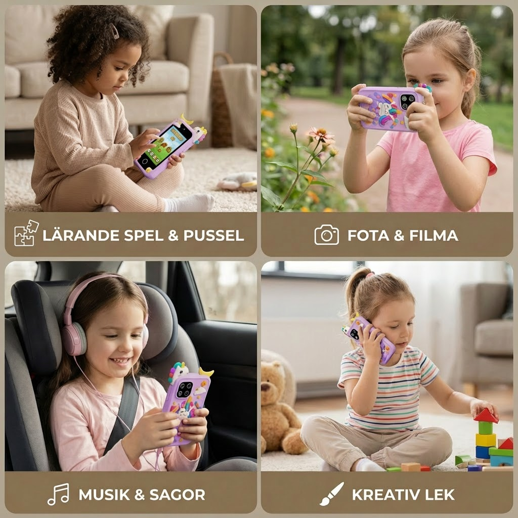 Pedagogisk leksakssmartphone för barn