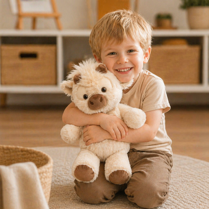 Running Calf Plush Toy – Mjuk Cartoon Fylld Djur och Lugnande Kompanjon för Barn