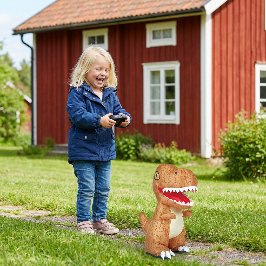 Fjärrstyrd Uppblåsbar T-Rex-Dinosaurieleksak
