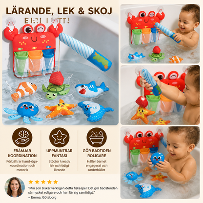 Montessori Magnetiskt Fiskespel – Badleksaksset