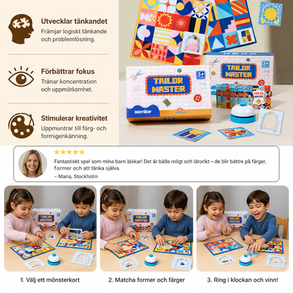 Tailor Master Träspel För Formmatchning