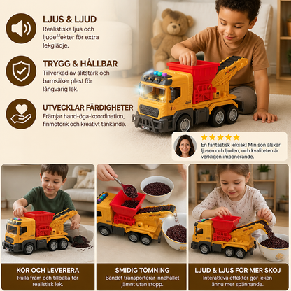 Leksaksdumper med Ljus- & Ljudeffekter