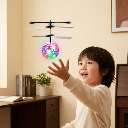 Handstyrd Flygande LED-Bollsdron För Barn