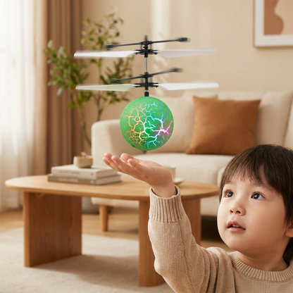 Handstyrd Flygande LED-Bollsdron För Barn