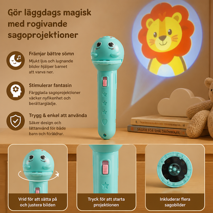 Barnficklampa Med Godnattsagoprojektion