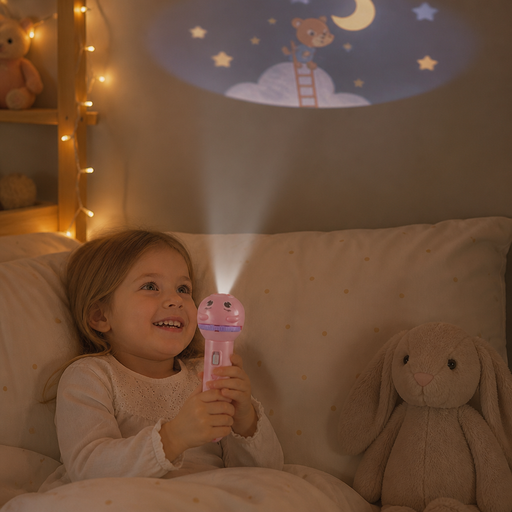 Barnficklampa Med Godnattsagoprojektion
