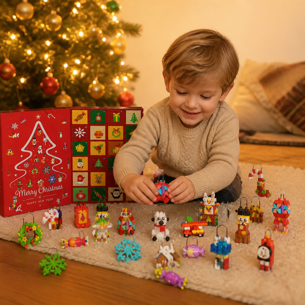 Julpynt Byggklossar Adventskalender