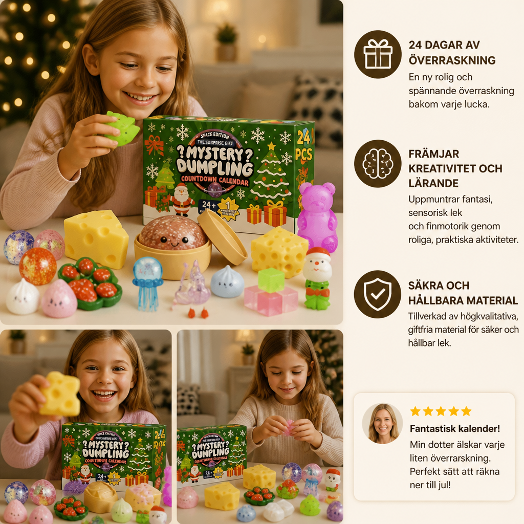 Jul Squishy Adventskalender För Barn