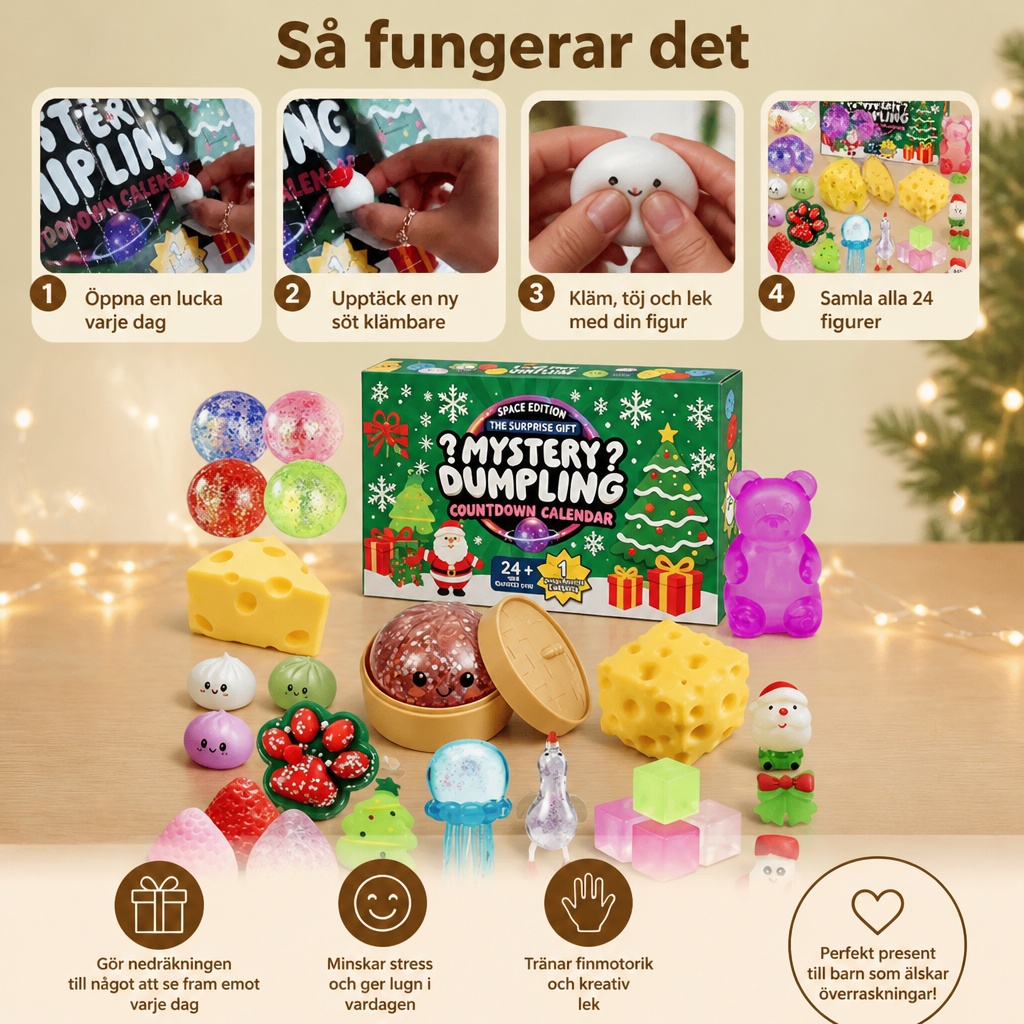 Jul Squishy Adventskalender För Barn