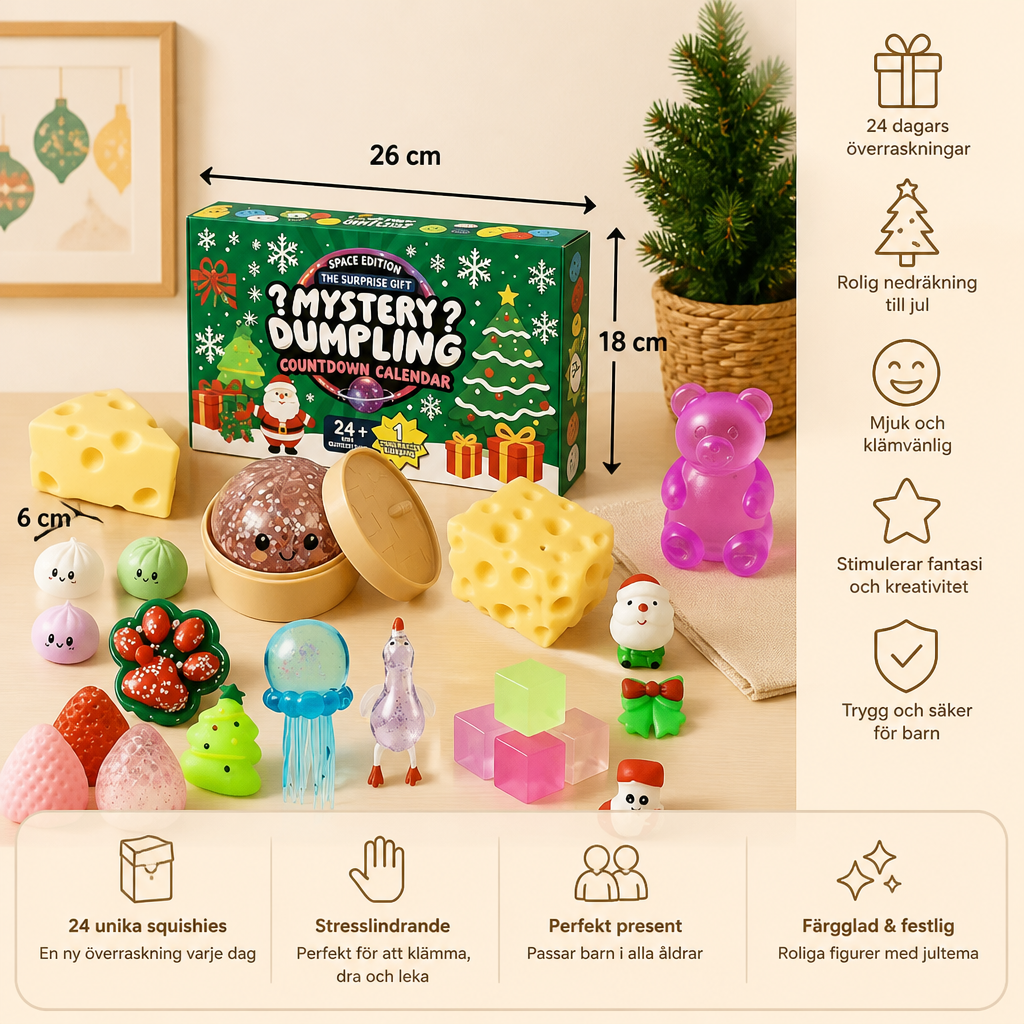 Jul Squishy Adventskalender För Barn