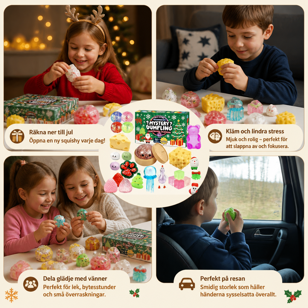 Jul Squishy Adventskalender För Barn