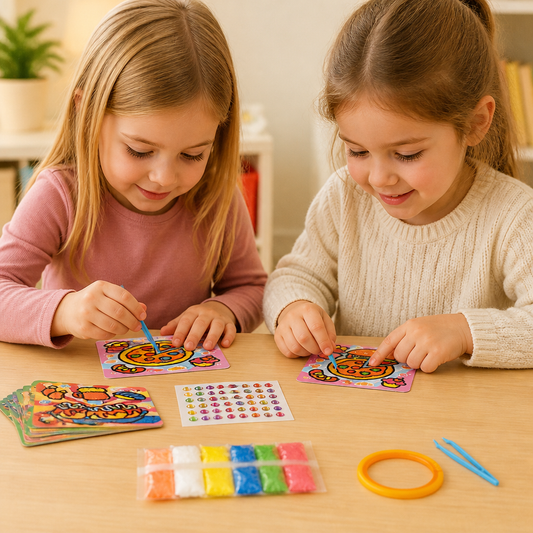 DIY Pysselset Med Lerklistermärken För Barn