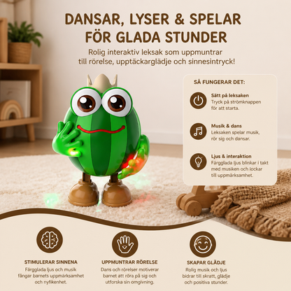 Dansande Vattenmelon-Leksak För Magläge Med Ljus & Musik