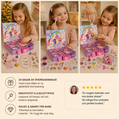 Överraskningsadventskalender Med Enhörning & Prinsessa För Flickor