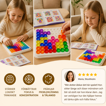 Regnbågs-Pärl-Pusselbräda – Logik- & Problemlösningsspel