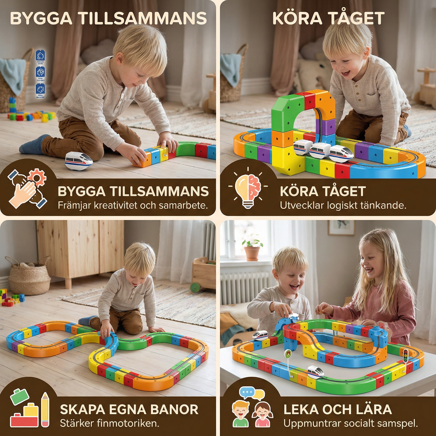 Magisk kulbana med spår – leksak för barn