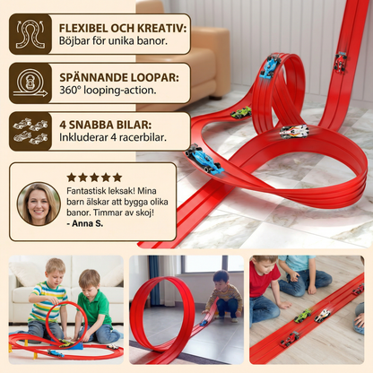 Flexibelt användbart racerbane-set