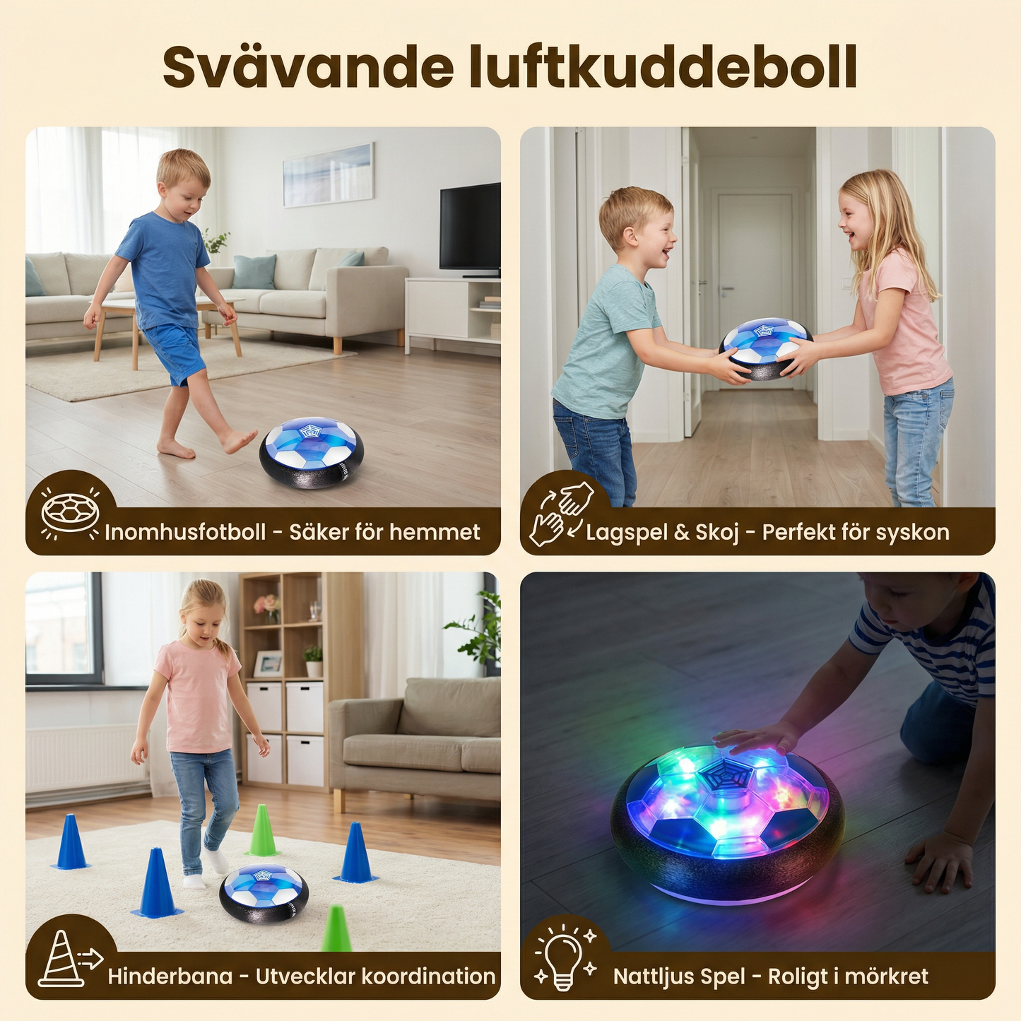 Svävande luftkuddeboll