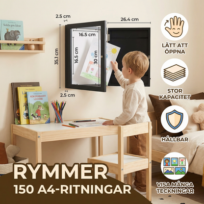 Tavelram – för upp till 150 teckningar