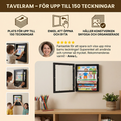 Tavelram – för upp till 150 teckningar