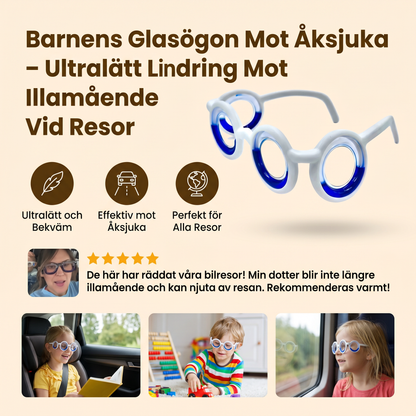 Barnens Glasögon Mot Åksjuka – Ultralätt Lindring Mot Illamående Vid Resor