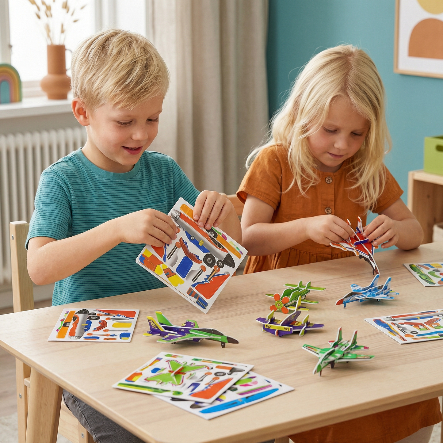 3D-tecknat pusselset för barn