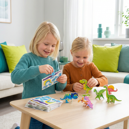 3D-tecknat pusselset för barn