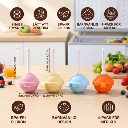 Lollipop-Isformar – 4-Pack
