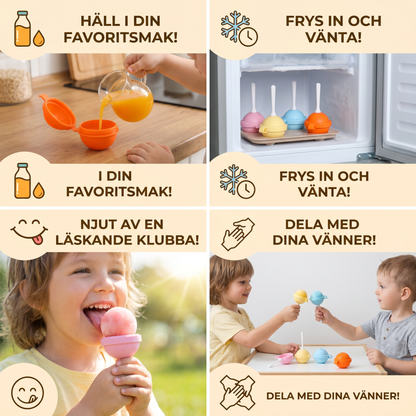 Lollipop-Isformar – 4-Pack
