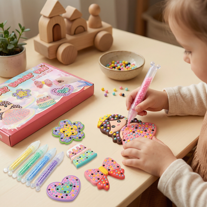 Förtrollande pärlmålning – DIY-set för barn