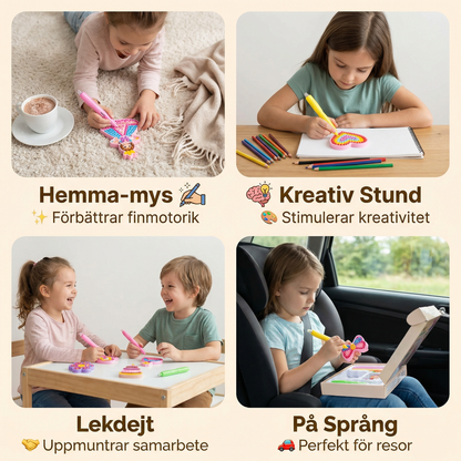 Förtrollande pärlmålning – DIY-set för barn