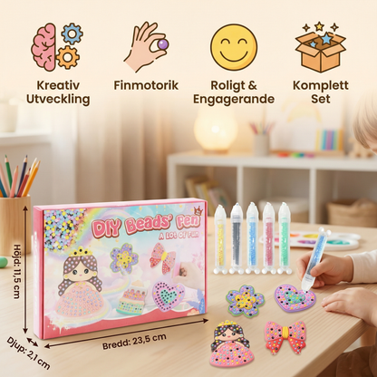 Förtrollande pärlmålning – DIY-set för barn