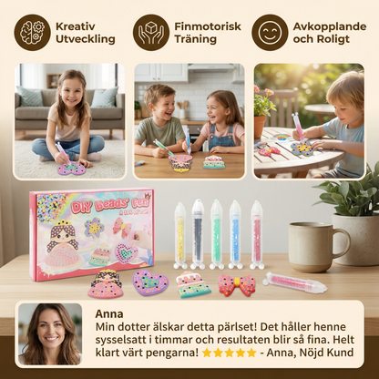 Förtrollande pärlmålning – DIY-set för barn