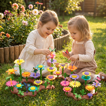 Blomsterträdgård Peggspel för Barn – Kreativ Planterings- och Lärleksak för Små Trädgårdsmästare