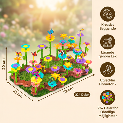 Blomsterträdgård Peggspel för Barn – Kreativ Planterings- och Lärleksak för Små Trädgårdsmästare