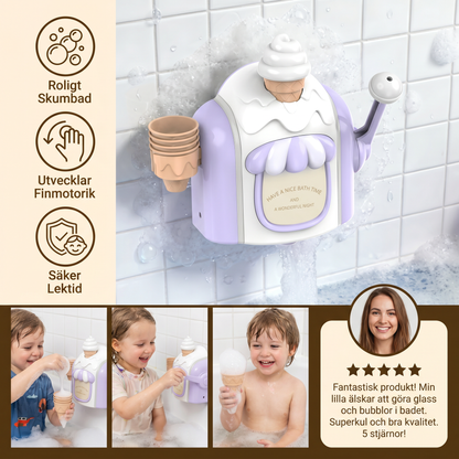 Ismaskin Baby Badsleksak med Bubbles