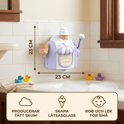 Ismaskin Baby Badsleksak med Bubbles