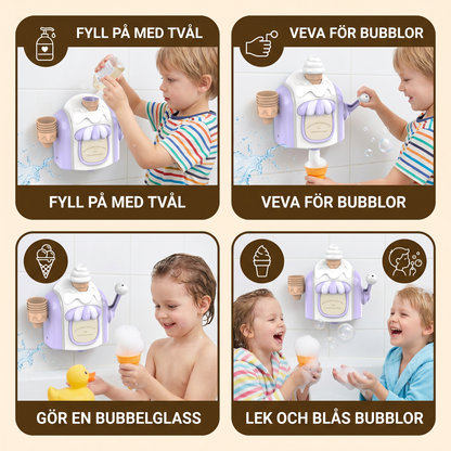 Ismaskin Baby Badsleksak med Bubbles