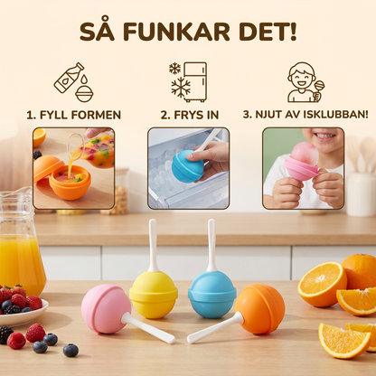 Lollipop-Isformar – 4-Pack