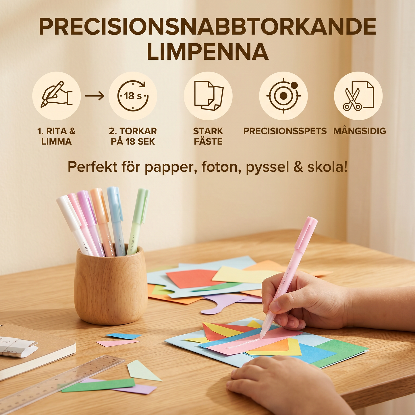 Precisionsnabbtorkande Limpenna