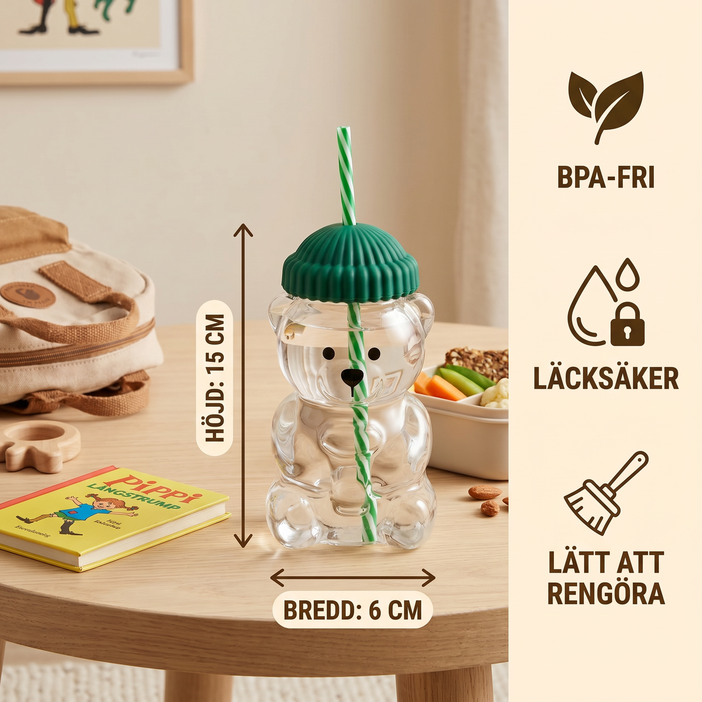 HoneyBear Vattenflaska för Barn