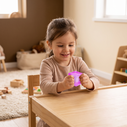 Cube Squishy Stressboll – Mjuk Gel-Fidgetleksak För Sinnena