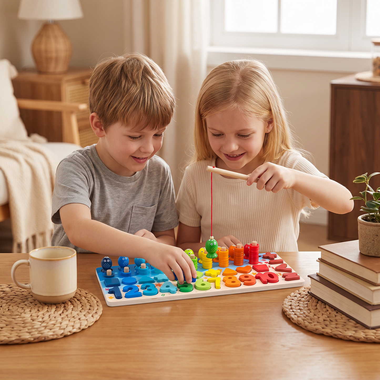Färdighetsutveckling – Montessori Aktivitetsbräda I Trä