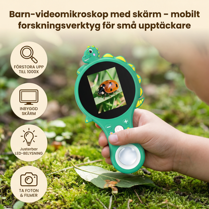 Barn-videomikroskop med skärm – mobilt forskningsverktyg för små upptäckare