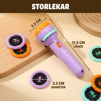 Projektorficklampa för Barn – Sagoprojektor för Lärande och Rolig Lek