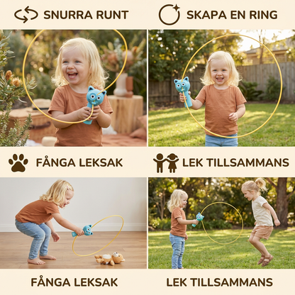 Kattformad Lasso Leksak för Barn – Spinnande Repkastare Rolig