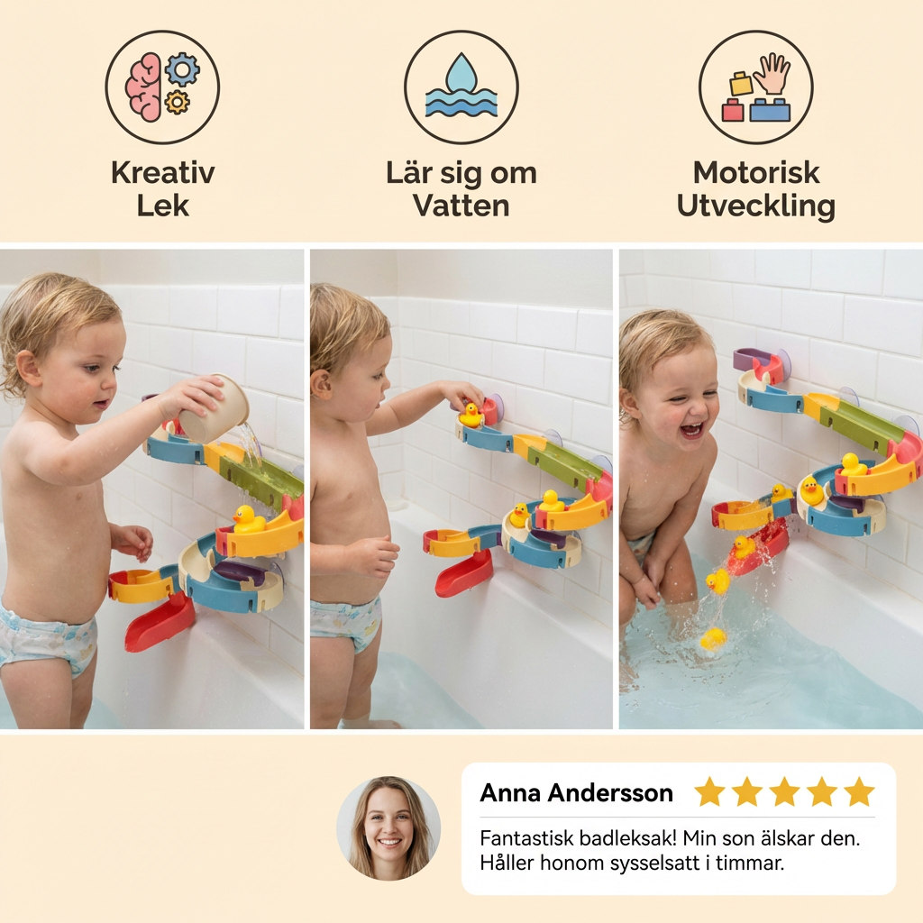 Glidande ankor – badleksak för barn