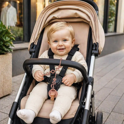 Silikon Babyklämma med Anti-Förlust Skydd – för Smockor & Leksaker (5 Stycken)