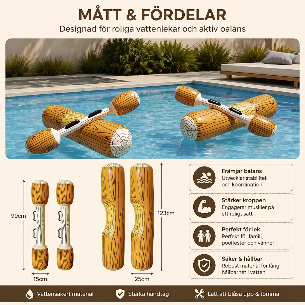 Uppblåsbart Pool Battle-spel för Barn – Vattenbalans & Splashspel