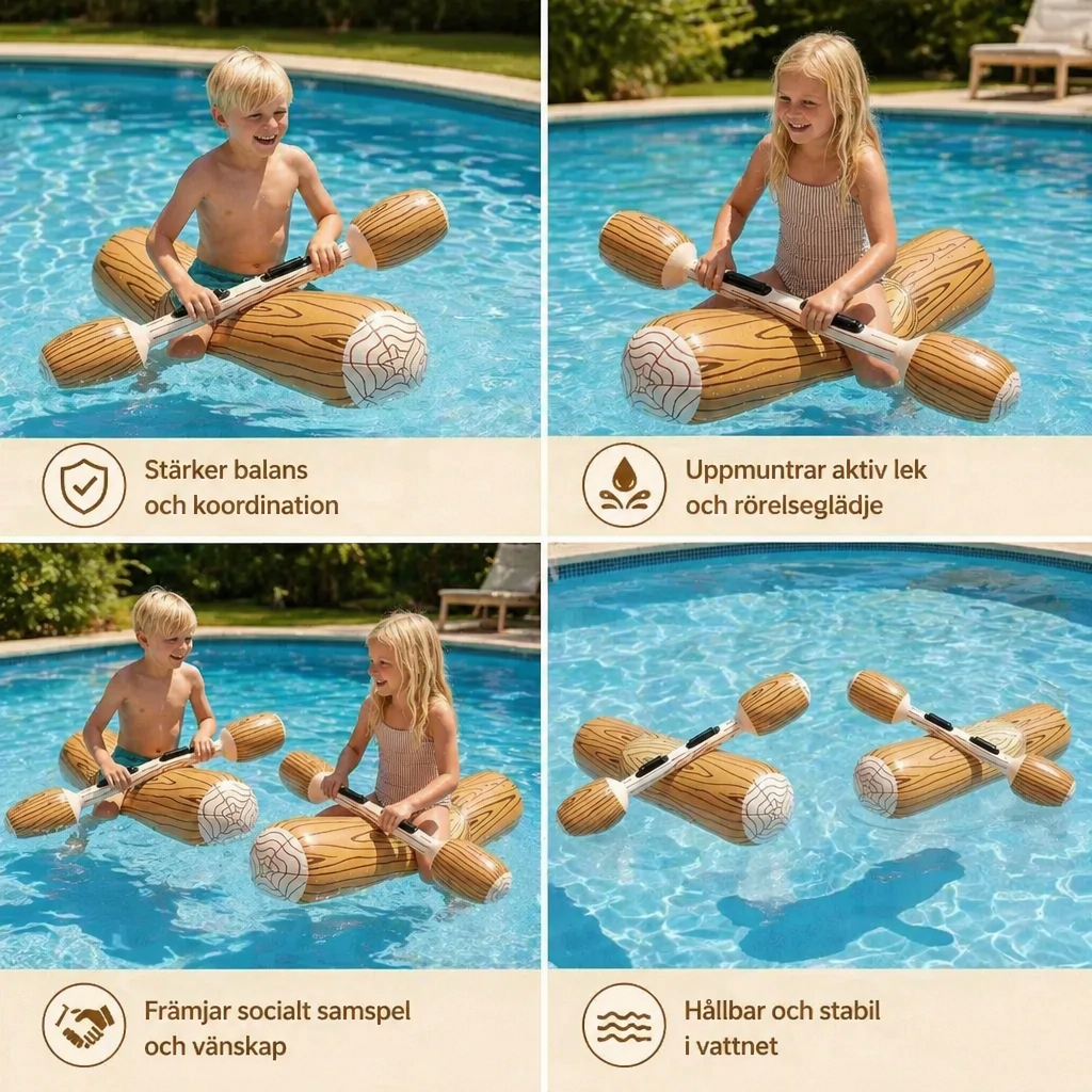 Uppblåsbart Pool Battle-spel för Barn – Vattenbalans & Splashspel